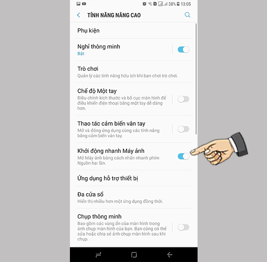 Kích hoạt tính năng